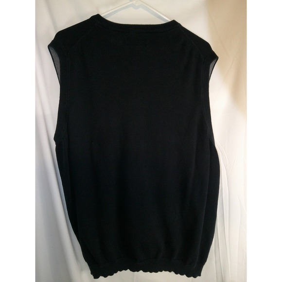 Chaps Sweater Vest V-Neck Sleeveless Knit Pullover Layering Blue XLT - Picture 2 of 3